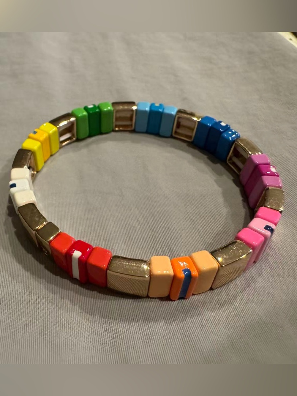 Roxanne Assoulin Rainbow Brite Bit X Bit Colorful Stretch Bracelet *NEW* View 2